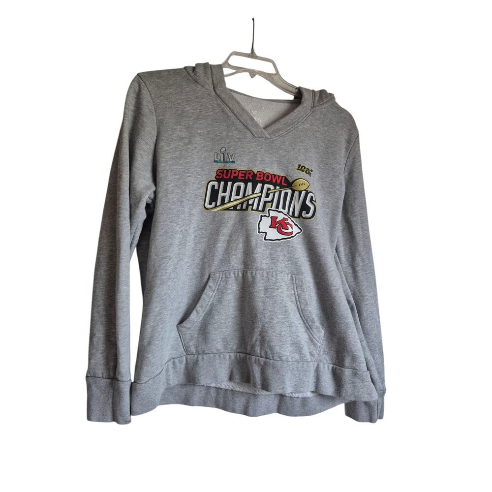 Fanactics KC Super Bowl Victory Women XL‎ Hoodie Kangaroo pocket Warm Athleisure